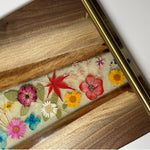 Walnut Live Edge Charcuterie Board, Cheese, Serving Board - Flowers