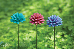 Flower Decorative Garden Stakes - Set of 3