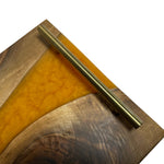 Walnut Live Edge Charcuterie Board, Cheese, Serving Board - Golden Wave