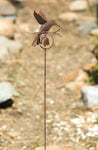 Hummingbird With Bell Decorative Garden Stake