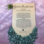 Molten Glass Air Plant Terrarium – Green Aventurine Crystal and Agate Slice Healing Chakra Gemstones 7in x 5in- One of the Luckiest Stones