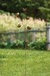 55" Lily Cup Chimes Decorative Garden Stake