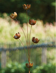 55" Lily Cup Chimes Decorative Garden Stake