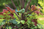 Teal Bird Plant Pick Stake