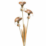 Triple Calla Lily Decorative Garden Stake