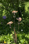 Triple Calla Lily Decorative Garden Stake